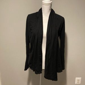 Black Shawl Collar Cardigan Sz S